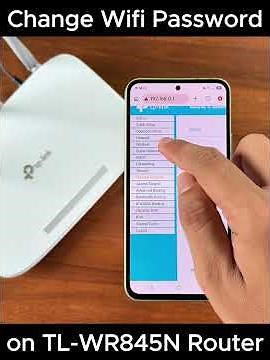Change Wifi Password on TL-WR845N Router