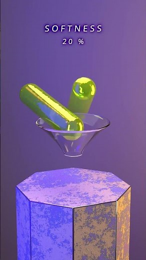 0% to 100% Multi tube in funnel — 3D Soft Body Simulation in Houdini