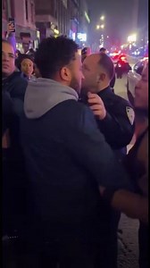 Two people fighting with each other #police #fight #people