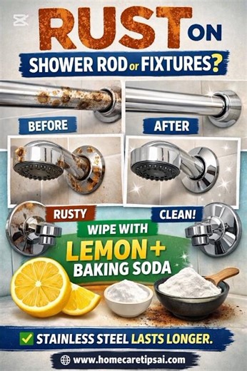 How to Remove Rust from Shower Rod & Fixtures (Easy DIY Fix!)