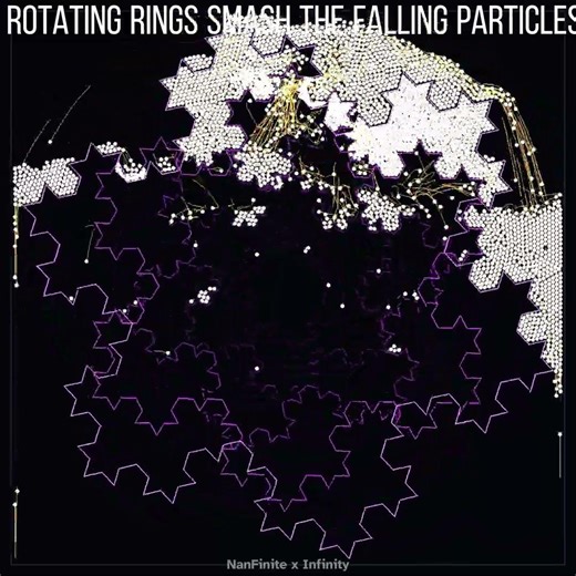 The rotation is perfectly synced ⚙️🌀🤯 #satisfying #fractal #loop #physics