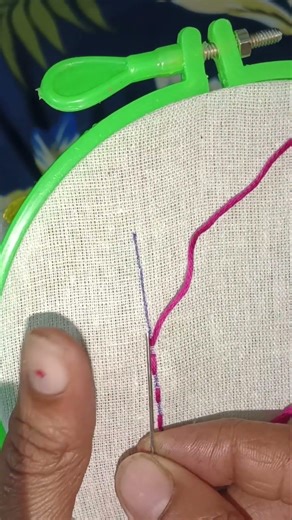 Perfect Running Stitch for Beginners#runningstitch #handstitch #embroidery #stitching#