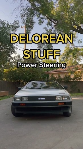 Where we’re going we don’t need power steering. #delorean #dmc #dougdemuro #timemachine #powersteering #classiccars #bttf #backtothefuture #lexus #future
