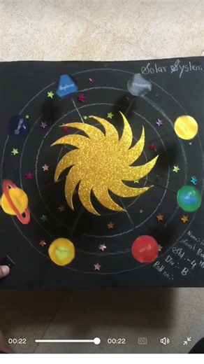 Diy Solar System making at home for school project #diy #solarschool #solarsteam