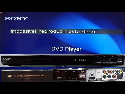 DVD SONY DVP NS728H videos e audios por USB com cartão de memória ou pen drive até 32GB - Conserto