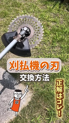 ジリーポポ┃DIY・大分のはつらつホムセン店員 on Instagram: "今更聞けない刈払機刃の交換方法#グッデイ #gooday #ホームセンター #diy初心者 #草刈機"