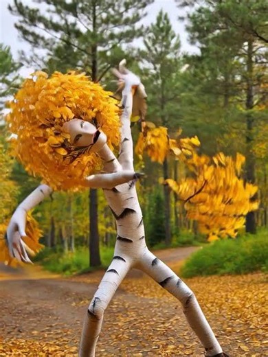 A cool looking tree dancing