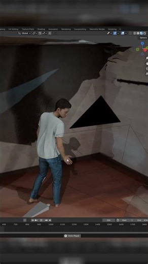 Working on the next animation with mocap from CEB HubMocap (GVHRM) #b3d #mocap #animation