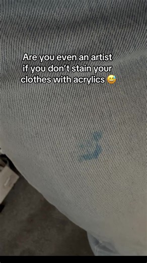 Tried to fix my accidental paint of acrylics 😅 #artist #acrylics