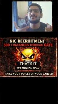 NIC Recruitment Through CBT – Aspirants Movement Campaign Soon #nic #nicscientistb #meity