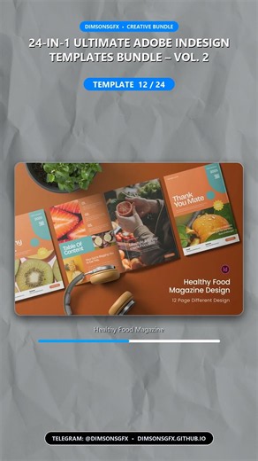 24-in-1 Ultimate Adobe InDesign Templates Bundle Vol. 2