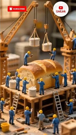 Giant Sandwich Construction: Tiny Workers, Massive Taste!