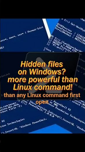 How can hidden files on powershell pro 😎 #windowstips #powershellscripting #pythontricks #cmdtricks