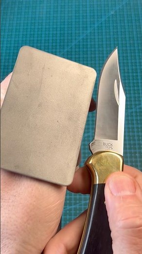 👀The Buck 112 Gets SHARPER With This Diamonds Card #sharpal #knifesharpening #shorts🔪