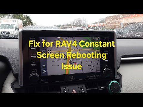 Toyota RAV4 Screen Constant Rebooting Fix - Cycling off and on