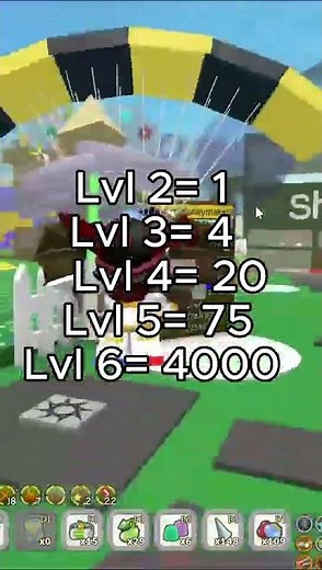 how much treats you need to level up your bees #beeswarmsimulator #bss #roblox