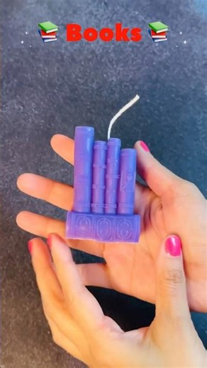 Making Books Candle 📚 Perfect For Book Lovers #youtubeshorts #viral #books #candlemaking #purple