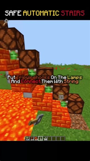 Minecraft Safe Automatic Stairs Moment #minecraft #minecraftsurvivalseriesepisode1 #gaming