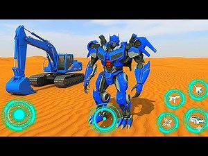 Excavator Robot transformers: Mech Multiple Transform Game Part 2 - Android Gameplay