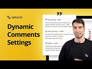 💬 Customize Dynamic Comments in #PowerBI with Zebra BI || Zebra BI Knowledge Base