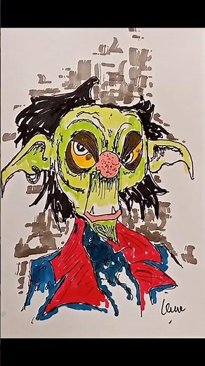 Draw a goblin short video #drawing #art #sketch