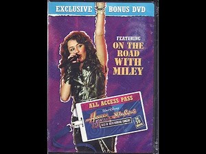Hanna Montana:On The Road With Miley Cyrus 2008 DVD Menu Walkthrough