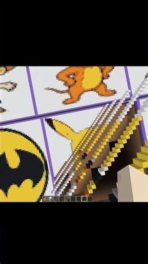 Minecraft Sand Art Magic ✨ Satisfying Pixel art picachu #shorts #gaming #minecraft