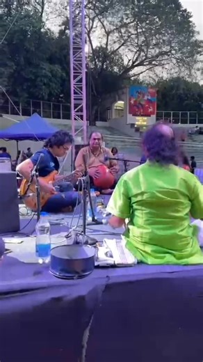 Guitar Prasanna on Instagram: "Soundcheck moment from OAT in IIT Madras today - With J. Vaidhyanathan on mridangam and S. Karthick on ghatam"