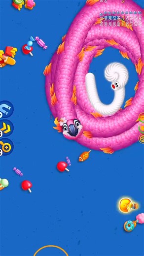 Wormszoneio magic gameplay! 💯🐍😂#snakezone #wormszone #shortsfeed #foryou