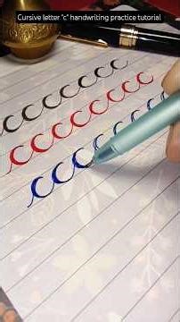 letter "c" cursive writing practice✍️#calligraphy#lettering #handwriting#cursive#reels #shorts#art