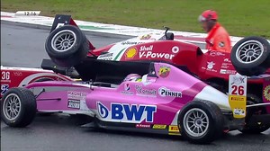 Multi-car pile up during the final race of the Italian F4 Championship in Monza 😱Watch the final laps now: https://bcp.crwdcntrl.net/5/c=13030/b=66255566?https://motorsport.tv/motorsporttv/video/monza-race-3/28501?post=organic | Motorsport.com