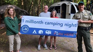 Michigan couple rewarded for making millionth state camp reservation of 2022