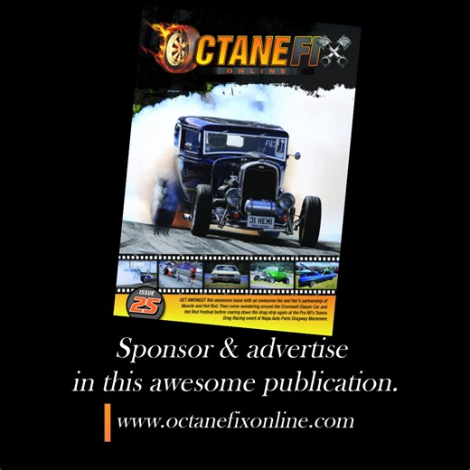 Get your business in front of the awesome Hot Rod and Muscle Car community. Drop us a line to get amongst our online posts, YouTube channel and in our awesome library of online magazines with well over 300k views per month to show this awesome crowd what you’re all about! Drag Racing, Burnouts, Show n shines, Retro Caravans and Retro Pageants, we cover it all, PLUS Feature cars! Drop me a line or give me a call to have a yarn about what you’re all about. We'll design a Custom package to suit you