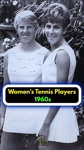 The Best Women's Tennis Players of the 1960s😯#tennis #ytshorts