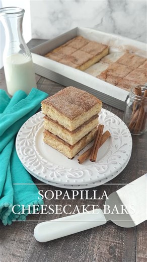 1.8K views | Sopapilla Cheesecake Bars are an easy layered dessert with cinnamon-sugar, flaky crescent dough, and a creamy cheesecake filling. You’ll love this twist of a traditional Mexican pastry and it tastes like a filled churro. ⭐️ RECIPE ➡️ https://www.dessertnowdinnerlater.com/sopapilla-cheesecake-bars/ | Dessert Now, Dinner Later | Facebook