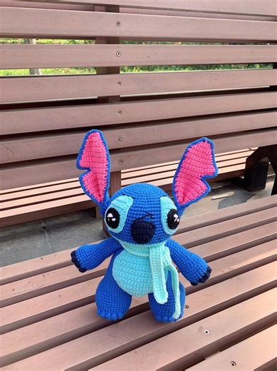 Handmade Stitch Inspired Crochet Toy – Blue Alien Amigurumi Plush – Soft Gift - Etsy UK