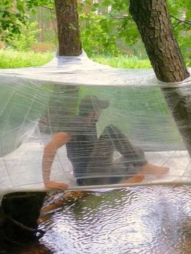 Incredible Water Shelter Construction
