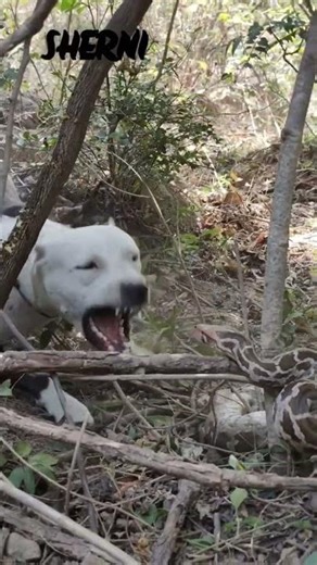 pitbull v/s Kobra #trending #pitbull #dog