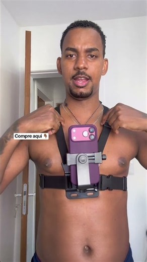 Adjustable chest mount for smartphones and GoPro #chestmount