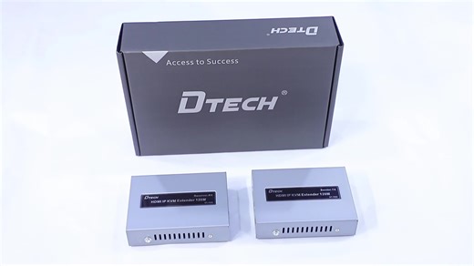 DTECH HDMI USB KVM Extender Over IP LAN Single Cat5e/6 up to 120M 390ft With IR Support USB Mouse Extension