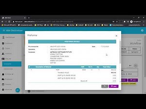 How to create proforma invoice.