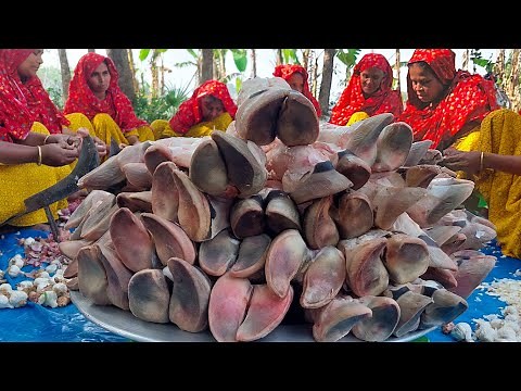 100 KG Paya Recipe - Beef Nihari - Beef Trotters - Cow Nalli Curry Cooking by 15 Village Ladies