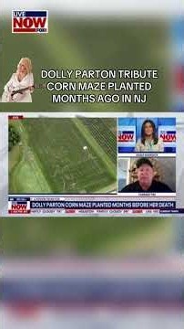 Happy Day Farm in New Jersey is featuring a Dolly Parton-themed corn maze built months ago.