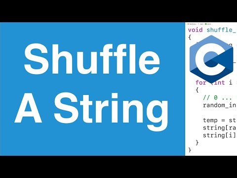 Shuffle A String | C Programming Example