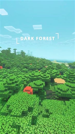 Dark Forest Biome = Pure Fear 💀 | Minecraft Short