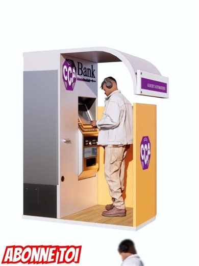 Modélisation d’un kiosque pour retrait d’argent 🫠 . Dit moi en commentaire si t’aimes !
