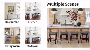 Dycanpo Saddle Seat Counter Height Bar Stools Set of 3 for Kitchen, Dining, 24in, Antique White-Faux Leather