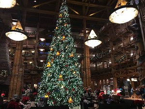The Christmas Tree at Disney's Wilderness Lodge | Chip and Company