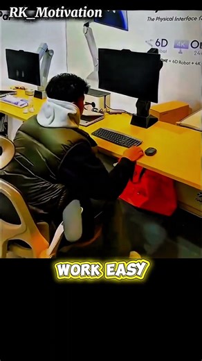 Auto Adjusting Monitor — Smart Screen Follows You #shorts