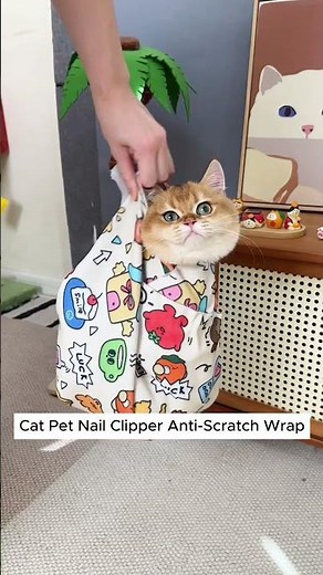 The Secret to Easy Cat Nail Trimming: Anti-Scratch Restraint Wrap Explained!